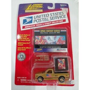 Johnny Lightning USPS Truck & Stamps 1:64 DieCast Space Fantasy 1991 GMC Syclone